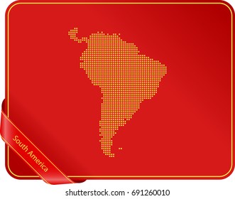 map of South America