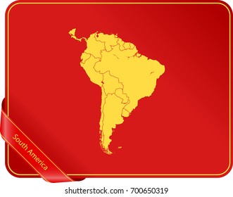 map of South America