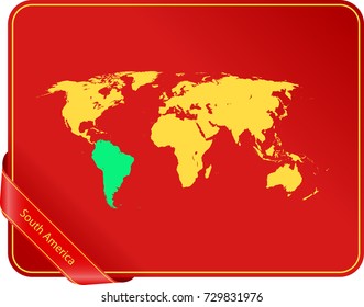 map of South America