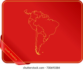 map of South America