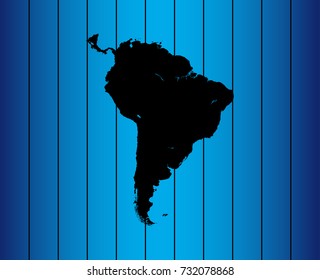 map of South America