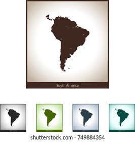 map of South America