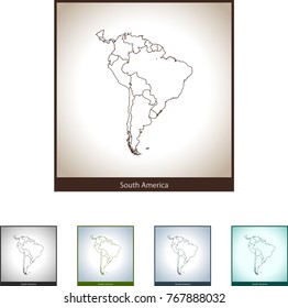 map of South America