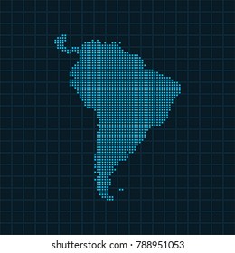 map of South America