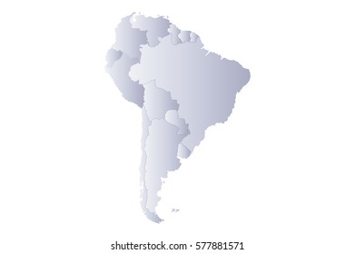 map south america gray