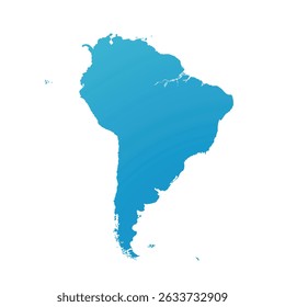 Mapa da América do Sul, silhueta de sinais. World Map Globe (em inglês). Ilustração de vetor isolada em plano de fundo transparente. América Latina.
