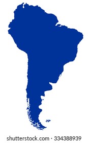 Map South America Vector Stock Vector (Royalty Free) 334388939 ...