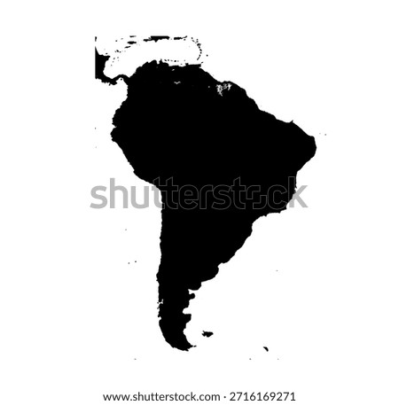 map of south america vector design