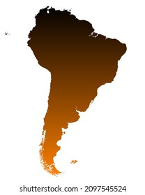 Karte Südamerikas als Vektorgrafik