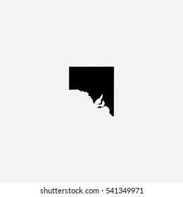 Map of South Australia Vector Illustration

