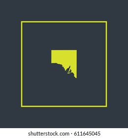 Map of South Australia Vector Illustration

