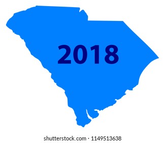 Map of South Carolina 2018