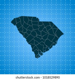 map of South Carolina