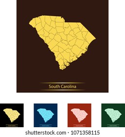 map of South Carolina
