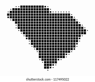 Map of South Carolina