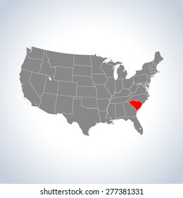 map of South Carolina