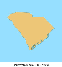 map of South Carolina