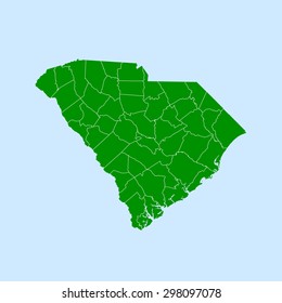 map of South Carolina