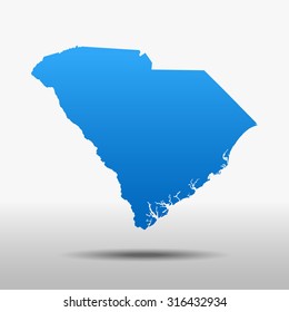 map of South Carolina