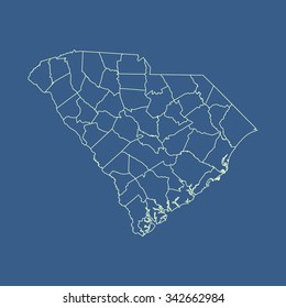 map of South Carolina