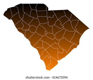 Map of South Carolina
