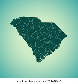map of South Carolina