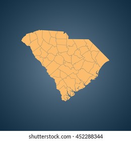 map of South Carolina