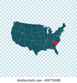 map of South Carolina