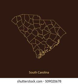 map of South Carolina