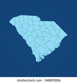 map of South Carolina