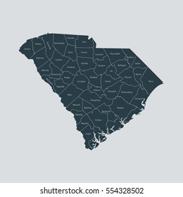 map of South Carolina