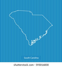 map of South Carolina