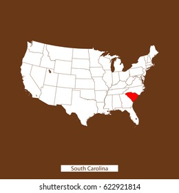 map of South Carolina