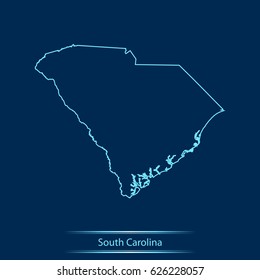 map of South Carolina