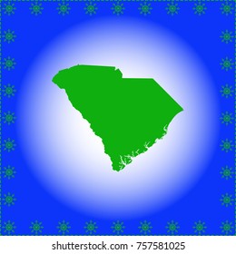 map of  South Carolina 