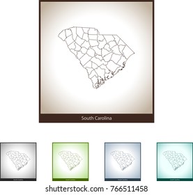 map of South Carolina