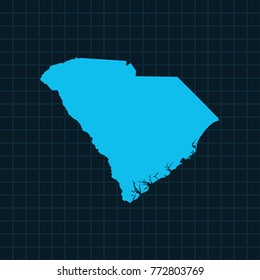 map of South Carolina