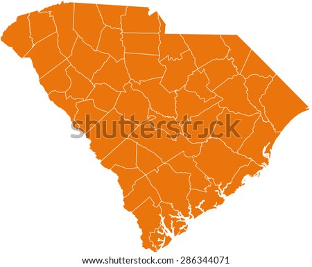 map of South Carolina
