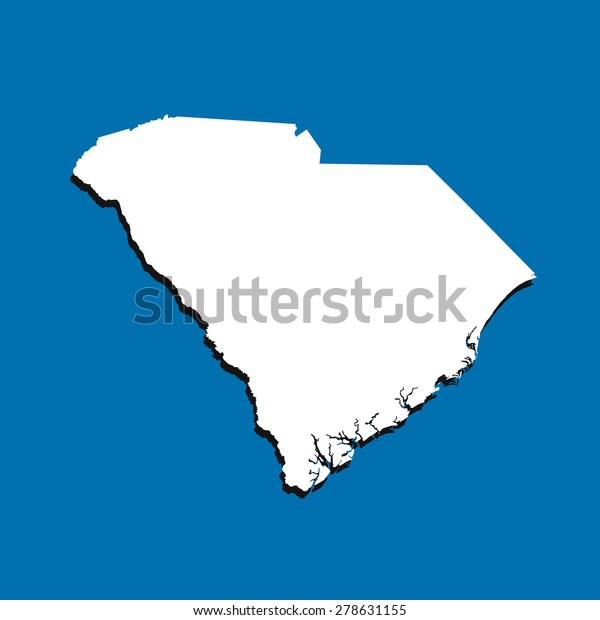 Map South Carolina Stock Vector (Royalty Free) 278631155