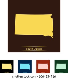 map of South Dakota