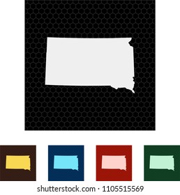 map of South Dakota