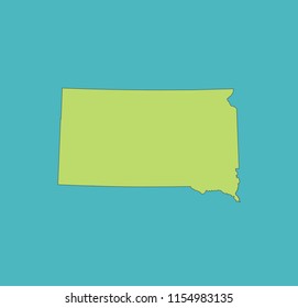 map of South Dakota