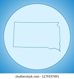 map of South Dakota