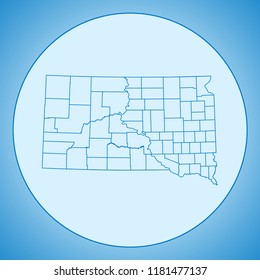 map of South Dakota