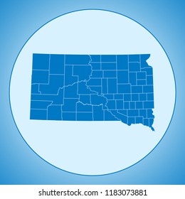 map of South Dakota