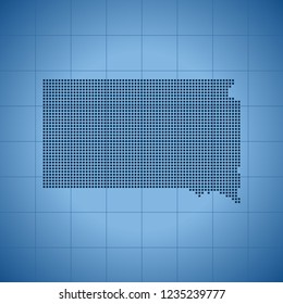 map of South Dakota