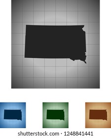 map of South Dakota