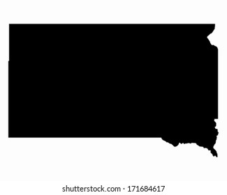 Map of South Dakota