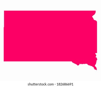 Map of South Dakota
