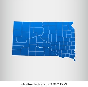 map of South Dakota